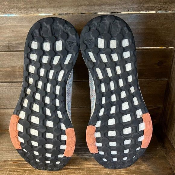 Womens Adidas Pureboost DPR Gray Running Athletic Shoes Sneakers Size 9.5 M GUC - Picture 5 of 7